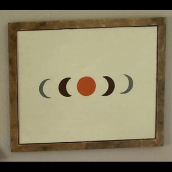 Framed Moon Painting - Picture 1 of 3